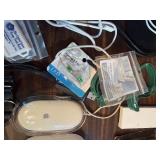 Transparent music cable , 4 port mini hub , apple mouses , huge box of audio and video. See pics