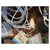 Transparent music cable , 4 port mini hub , apple mouses , huge box of audio and video. See pics