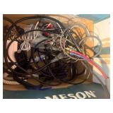 Transparent music cable , 4 port mini hub , apple mouses , huge box of audio and video. See pics