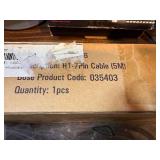 Electronics Lot: new 7 pin cable , new S-Vid Cable , speakers and various.