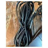 Electronics Lot: new 7 pin cable , new S-Vid Cable , speakers and various.