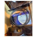 Electronics Lot: new 7 pin cable , new S-Vid Cable , speakers and various.