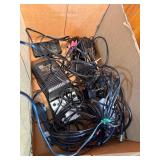Electronics Lot: new 7 pin cable , new S-Vid Cable , speakers and various.