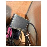 Electronics Lot: new 7 pin cable , new S-Vid Cable , speakers and various.