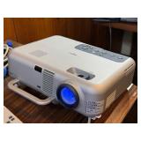 Near perfect condition NEC VT660, a portable 3LCD multimedia projector powers on , illuminates