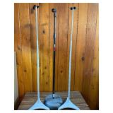 Lot of 3 mic stands. pro line and Omni Mount