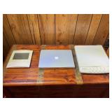 Vintage Apple Laptop, Digital Memo Board & Interex Surge Suppressor Lot