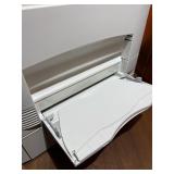 Sharp AL-2040CS desktop digital copier/printer powers on makes copies.