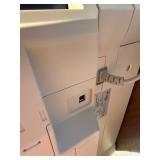 Sharp AL-2040CS desktop digital copier/printer powers on makes copies.