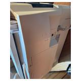 Sharp AL-2040CS desktop digital copier/printer powers on makes copies.