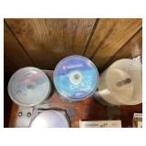 Large Blank Media, Jewel Cases & CD Storage Lot