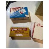 Vintage Staplers by Swingline&Arrow plus vintage staples.