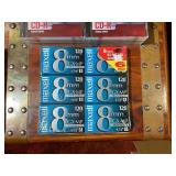 Blank CD-R Discs, Jewel Cases & 8mm Camcorder Tape Lot