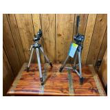 Pair of Adjustable Camera Tripods – Dynex & Kalimar