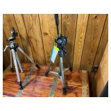 Pair of Adjustable Camera Tripods – Dynex & Kalimar
