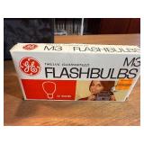 vintage Polaroid Automatic 215 Land Camera Pulse bulbs and Polaroid model 268 Flash and Case