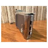 This item is a vintage Polaroid Land Camera, specifically identified as a Model 80 Highlander from the 1950s