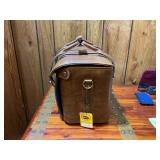 Vintage Leather Camera Bag w/ Filters, Lens Accessories, Strap & Cases