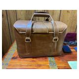 Vintage Leather Camera Bag w/ Filters, Lens Accessories, Strap & Cases