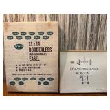 11x14 borderless adjustable easel and a 4-in-1 enlarging easel.