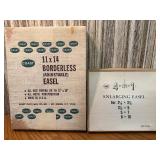 11x14 borderless adjustable easel and a 4-in-1 enlarging easel.