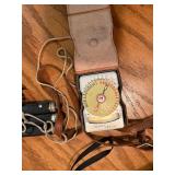 The image displays a collection of vintage cameras and photography accessories, look close at these gems !