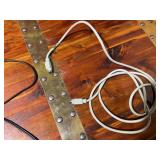 Mixed Electronics Lot w/ Sony Headphones, RadioShack Clock & Cables