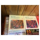 Large Mixed Marching, Polka, Banjo & Easy Listening Record Album Lot