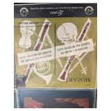 English -9 classical music vinyl LP records. These albums include recordings of composers such as Mozart, Brahms, and Strauss. This lot is listed in Near Mint to Mint condition.