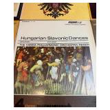 a collection of vintage vinyl records primarily featuring classical orchestral music from artists like Tchaikovsky, Stravinsky, and Vivaldi