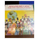 vintage vinyl records primarily featuring choral and vocal ensemble music, including "Lollipops" by The King