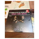 Unopened five vintage vinyl record albums by the popular easy-listening artists Ferrante & Teicher and Henry Mancini, dating from the early 1960s to the mid-1970s.