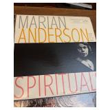 collection of vintage vinyl records, primarily released on the RCA Victor Red Seal label featuring classical and orchestral music performances