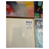 collection of vintage vinyl records, primarily released on the RCA Victor Red Seal label featuring classical and orchestral music performances