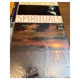 collection of vintage vinyl records, primarily released on the RCA Victor Red Seal label featuring classical and orchestral music performances