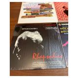 This collection of vintage RCA Victor vinyl records features classical music and big band performances from the mid-20th century.