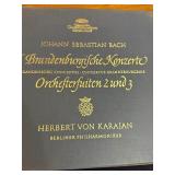 Lot of classical box sets and sampler LPs featuring Johann Sebastian Bach Brandenburg Concertos