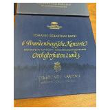 Lot of classical box sets and sampler LPs featuring Johann Sebastian Bach Brandenburg Concertos