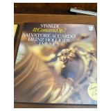 collection of classical music vinyl records.