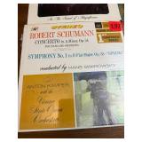 Sealed  lot of classical LPs featuring composers like Robert Schumann, Gioachino Rossini, Giacomo Puccini, Felix Mendelssohn, and Franz Schubert.