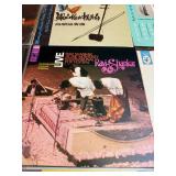 vintage international/world music LPs featuring a diverse mix of cultural recordings from India, China, Turkey, Brazil, and global folk tradition