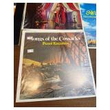 Vintage international and folk vinyl LP collection