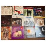 Vintage big band and swing LP collection featuring iconic artists including Glenn Miller, Buddy Rich, Guy Lombardo, and the Chesterfield Orchest