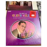 Vintage big band and swing LP collection featuring iconic artists including Glenn Miller, Buddy Rich, Guy Lombardo, and the Chesterfield Orchest