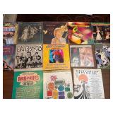 Vintage big band and swing LP collection featuring artists such as Benny Goodman, Les Elgart, Russ Morgan, and various big band orchestras