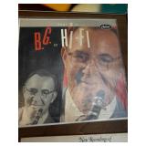 Vintage big band and swing LP collection featuring artists such as Benny Goodman, Les Elgart, Russ Morgan, and various big band orchestras
