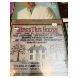 Many still sealed - Vintage religious and choral LP collection featuring recordings from the Mormon Tabernacle Choir, Philadelphia Orchestra, and various sacred and inspirational performances, along w