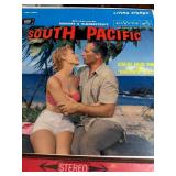 Vintage  LP collection featuring classic titles such as Fiddler on the Roof, Camelot, Oklahoma!, The Unsinkable Molly Brown, Flower Drum Song, Godspell, and Hans Christian Andersen, along with origina