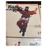 Vintage  LP collection featuring classic titles such as Fiddler on the Roof, Camelot, Oklahoma!, The Unsinkable Molly Brown, Flower Drum Song, Godspell, and Hans Christian Andersen, along with origina