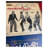 Vintage  LP collection featuring classic titles such as Fiddler on the Roof, Camelot, Oklahoma!, The Unsinkable Molly Brown, Flower Drum Song, Godspell, and Hans Christian Andersen, along with origina